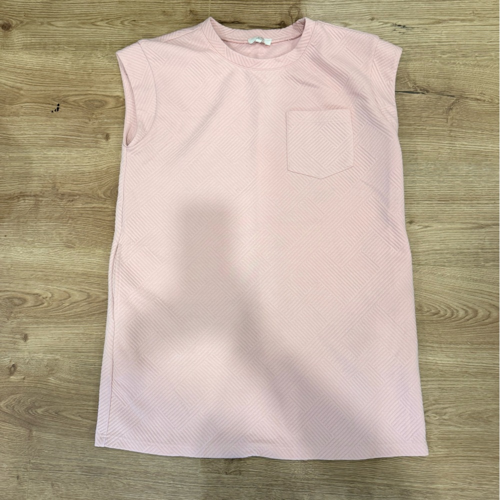 entro Pale Pink Ribbed mini  dress